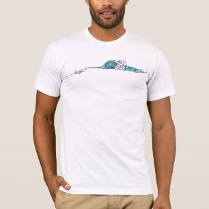 Abstrakte Welle (Brandungs-Kunst) T-Shirt