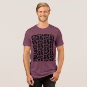 Abstrakte Welle der Ruhe Tri-Blend Shirt (Vorderseite voll)