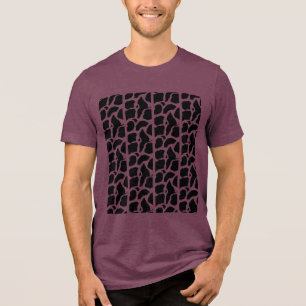 Abstrakte Welle der Ruhe Tri-Blend Shirt