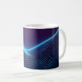 Abstrakte Welle Kaffeetasse (VorderseiteRechts)