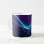 Abstrakte Welle Kaffeetasse (Vorderseite Links)