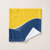 Abstrakte Welle, modern, einfach, elegant Badhandtuch Set (Waschlappen)