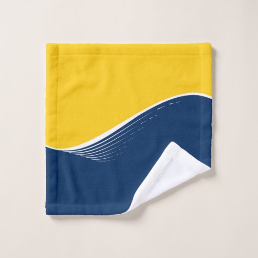 Abstrakte Welle, modern, einfach, elegant Badhandtuch Set (Waschlappen)