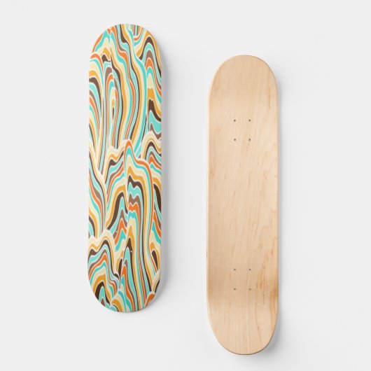 Abstrakte Welle Skateboard (Vorderseite)