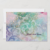 ABSTRAKTE WELLEN, Aquamarine, blaugrüne Hochzeit (Rückseite)