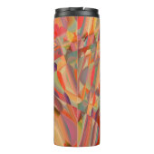 Abstrakte Wellen-bunte Muster-Kunst Thermosbecher (Rückseite)