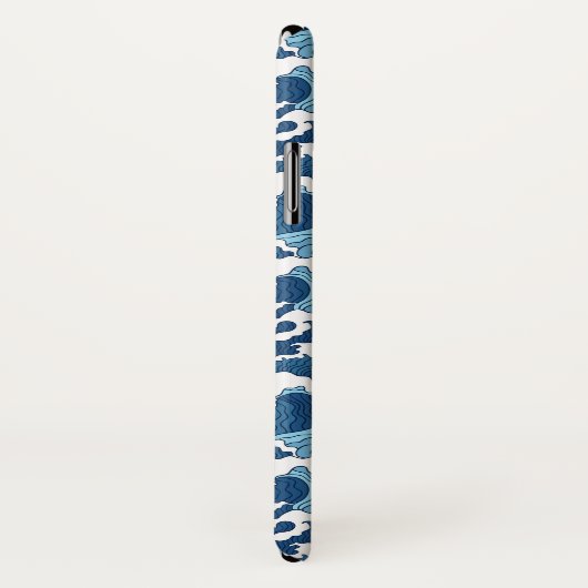 Abstrakte Wellen Case-Mate iPhone Hülle (Hinten/Rechts)