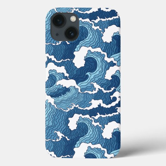 Abstrakte Wellen Case-Mate iPhone Hülle (Rückseite)