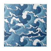 Abstrakte Wellen Fliese (Vorderseite)