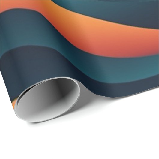 ABSTRAKTE WELLEN GESCHENKPAPIER (Rolleneckpunkt)