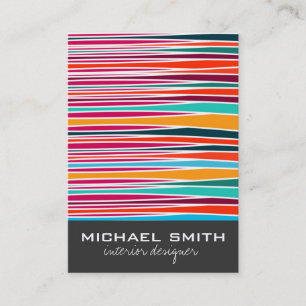 Abstrakte Wellen Innenarchitektur Visitenkarte