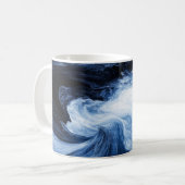 Abstrakte Wellen Kaffeetasse (Vorderseite Links)