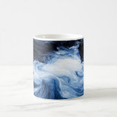 Abstrakte Wellen Kaffeetasse (Mittel)