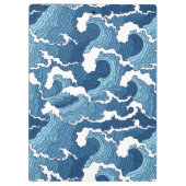 Abstrakte Wellen Klemmbrett (Rückseite)