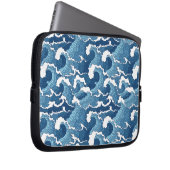 Abstrakte Wellen Laptopschutzhülle (Vorne Rechts)