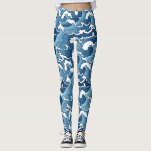 Abstrakte Wellen Leggings