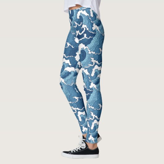 Abstrakte Wellen Leggings (Links)