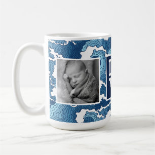 Abstrakte Wellen LIEBE mit Fotos Kaffeetasse