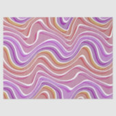 Abstrakte Wellen Muster rosa lila-gelb Seidenpapier (Vorderseite)