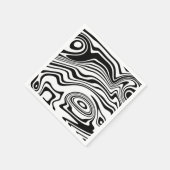 Abstrakte Wellen Napkins - Farbe wählen Serviette (Ecke)