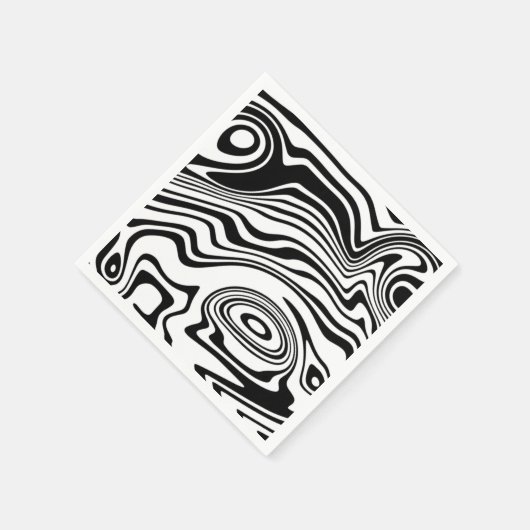 Abstrakte Wellen Napkins - Farbe wählen Serviette (Ecke)