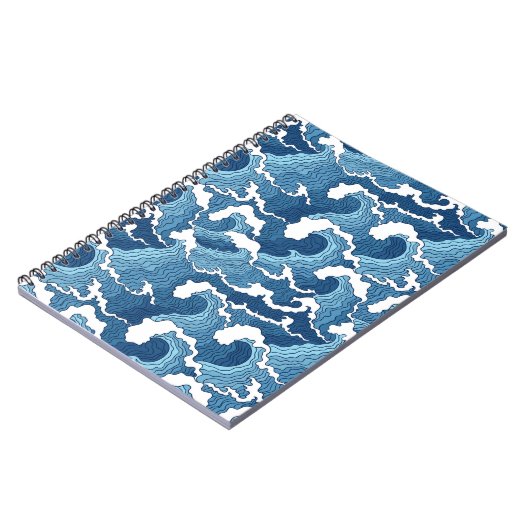 Abstrakte Wellen Notizblock (Linke Seite)