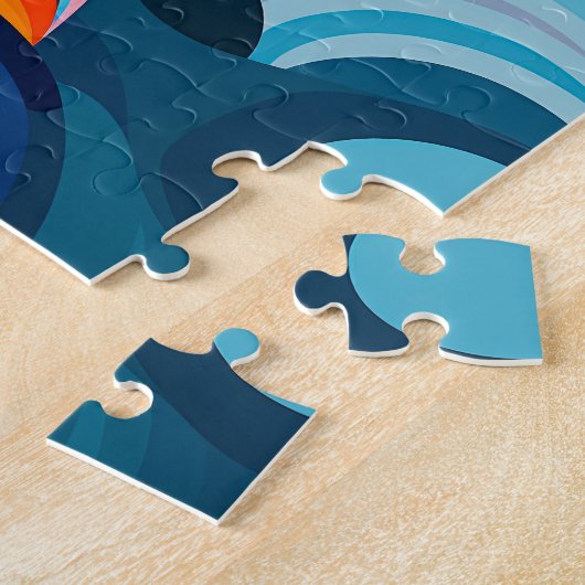 abstrakte Wellen Puzzle (Seite)