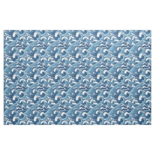 Abstrakte Wellen Stoff (Fat Quarter (45,7 x 55,9 cm))