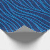 Abstrakte Wellen und Wasserfluss Geschenkpapier (Ecke)