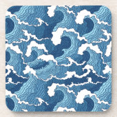 Abstrakte Wellen Untersetzer (Vorderseite)