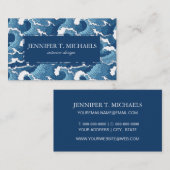 Abstrakte Wellen Visitenkarte (Vorne/Hinten)
