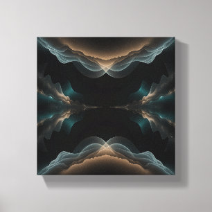 Abstrakte Wellenenergie-Leinwandkunst Leinwanddruck