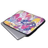 Abstrakte Wellenformen. Laptopschutzhülle (Vorne Knopf)