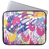 Abstrakte Wellenformen. Laptopschutzhülle (Vorderseite)