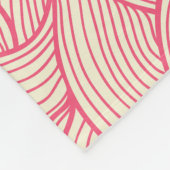 Abstrakte, wellenförmige Striche, Vintages Muster. Fleecedecke (Ecke)