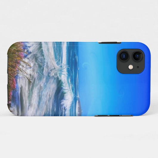 Abstrakte Wellengalopie in Richtung Fistral Beach Case-Mate iPhone Hülle (Rückseite (Horizontal))