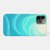 Abstrakte Wellengestaltung für den blauen Ozean Case-Mate iPhone Hülle (Rückseite (Horizontal))