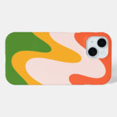 Abstrakte wellige Flüssigkeitsformen iPhone 15 Hül Case-Mate iPhone Hülle (Rückseite (Horizontal))