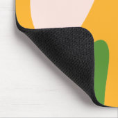 Abstrakte wellige Flüssigkeitslinien Minimalistisc Mousepad (Ecke)