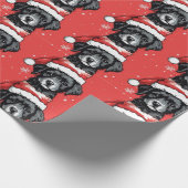 Abstrakte Welpe Geschenkpapier (Ecke)