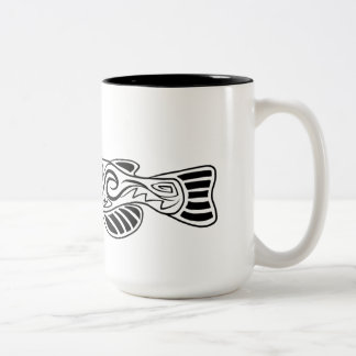 Abstrakte Wels-Tasse Zweifarbige Tasse