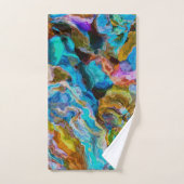 Abstrakte Welt Badhandtuch Set (Handtuch)