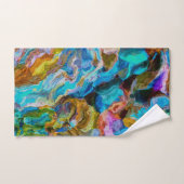 Abstrakte Welt Badhandtuch Set (Handtuch)