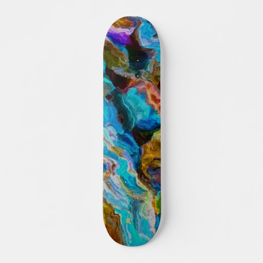 Abstrakte Welt Skateboard (Vorne)