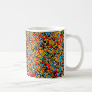 Abstrakte Weltdruck-Tasse Kaffeetasse