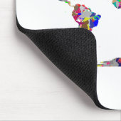 Abstrakte Weltkarte 2 Mousepad (Ecke)