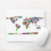 Abstrakte Weltkarte 2 Mousepad (Mit Mouse)