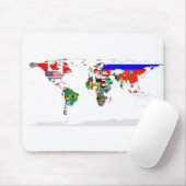 Abstrakte Weltkarte Mousepad (Mit Mouse)