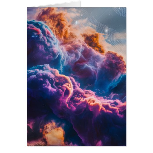 Abstrakte Weltraum-Nebel-Kunst - Farbkarte Kosmisc (Vorne)