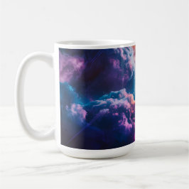Abstrakte Weltraum-Nebel-Kunst - Farbkosmisch Kaffeetasse